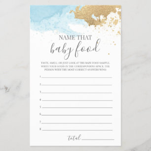 Benennen Sie das Baby Food Baby Shooting Game Flyer