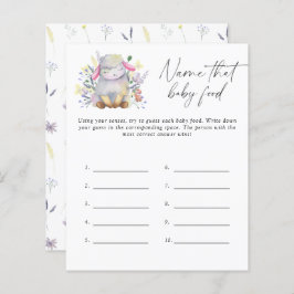 Benennen Sie das Baby Food Dusche Spiel - Baby Lam