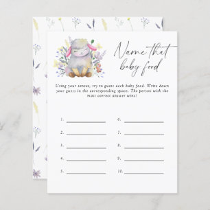 Benennen Sie das Baby Food Dusche Spiel - Baby Lam