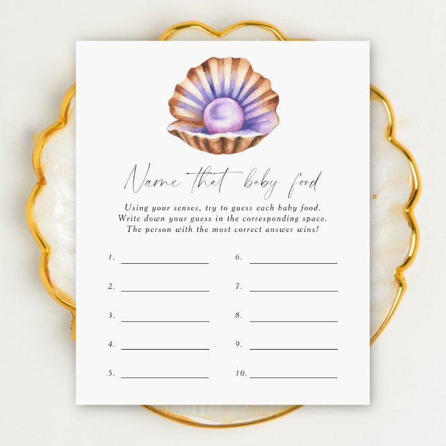 Benennen Sie das Baby Food Dusche Spiel - Pearl (Von Creator hochgeladen)