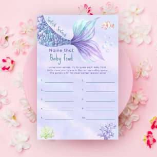 Benennen Sie das Baby Food Ocean Baby Dusche Spiel