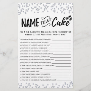 Benennen Sie das Kuchenspiel mit Answers