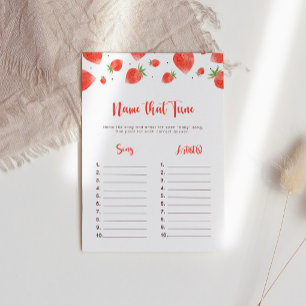 Benennen Sie das Tune Game, Berry Sweet Baby Shoot Einladung