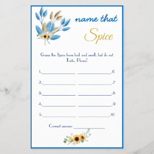 Benennen Sie den Flyer der Spice Brautparty Game C