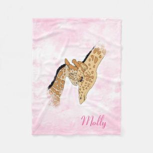 Benennen Sie die anpassbare Giraffendecke Fleecedecke