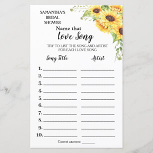 Benennen Sie dieses Lied Brautparty englisch Spani