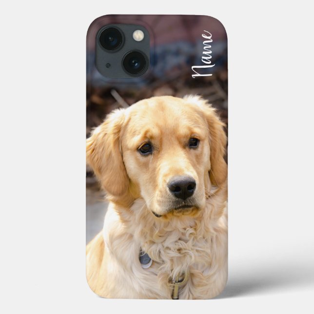 Benennen Sie Ihren Golden Retriever Hund in der Te Case-Mate iPhone Hülle (Rückseite)