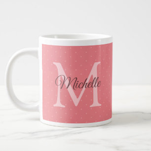 Benennen Sie Ihren Namen Initial Monogram Charisma Jumbo-Tasse
