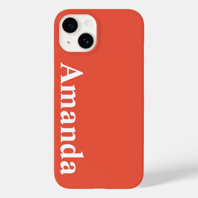 Benennen Sie Stylish Modern Elegant Monogram. Case-Mate iPhone Hülle (Rückseite)