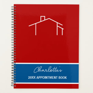 Benennung des Red and Blue House Logos für Unterne Planer