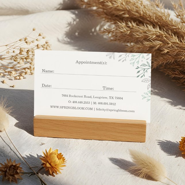 Benennung eines elf- und regulären Dental Tooth Tr Visitenkarte (Elegant & Regal Dental Tooth Tree Logo Appointment Business Card)