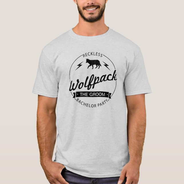 Benennungen von Trauzeugen der geklügelten Wolfpac T-Shirt (Vorderseite)