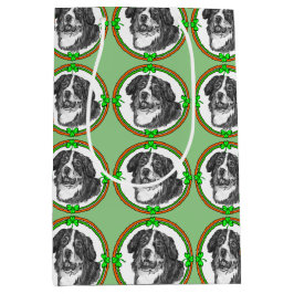 Benese Mtn Dog St. Patricks Day Mittlere Geschenktüte