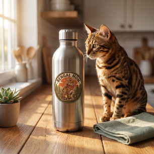 Bengal-Aufkleber-Geschenk für ihre Katzenmutter Runder Aufkleber