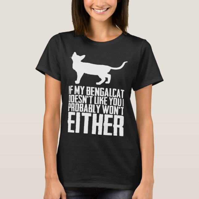 Bengal Bengal Katzen Bengal Mutter T-Shirt (Vorderseite)