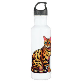Bengal Cat Edelstahlflasche