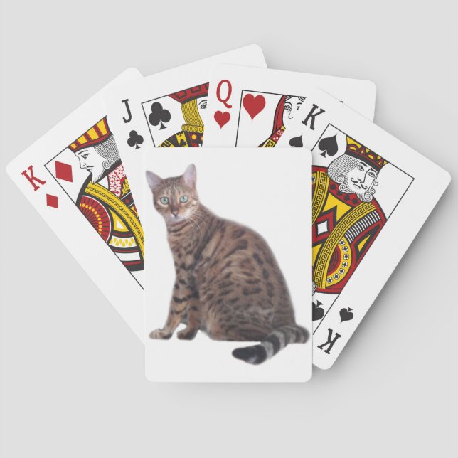 Bengal Cat Playing Cards Spielkarten (Rückseite)