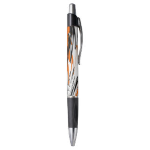 Bengal Farben Wellige orange und schwarze Linien Kugelschreiber