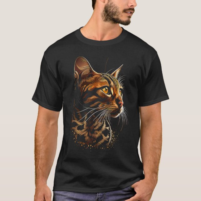 Bengal-Katze  4 T-Shirt (Vorderseite)