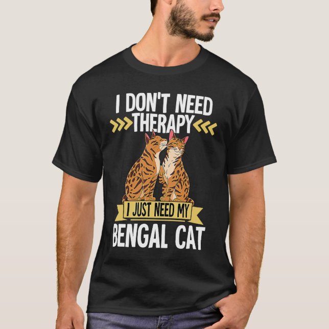 Bengal-Katze  8 T-Shirt (Vorderseite)