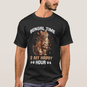 Bengal-Katze BENGAL-ZEIT IST MEINE GLÜCKLICHE STUN T-Shirt