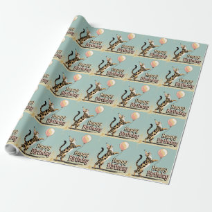 Bengal-Katze Farbige Geschenkpapier