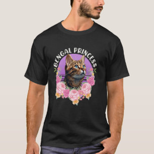 Bengal-Katze Frauen BENGAL-PRINZESSIN Vintage-Katz T-Shirt