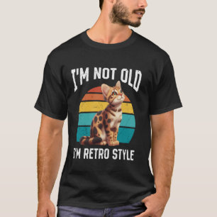 Bengal-Katze ICH BIN NICHT ALT NUR RETRO-STIL Lust T-Shirt