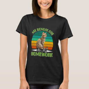 Bengal-Katze MEINE BENGAL-KATZE HAT MEINE HAUSAUFG T-Shirt