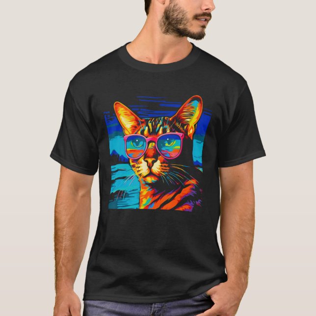 Bengal-Katze Sommer T-Shirt (Vorderseite)