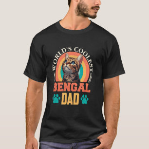 Bengal-Katze WELTWEIT COOLESTER BENGAL-VATER Lusti T-Shirt