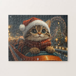 Bengal-Katzen-Achterbahn-Weihnachten Puzzle