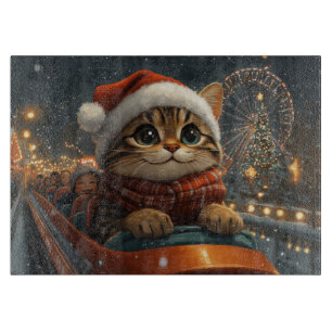 Bengal-Katzen-Achterbahn-Weihnachten Schneidebrett