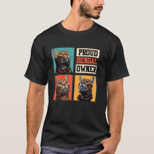 Bengal-Katzen STOLZER BENGAL-BESITZER Bengal-Katze T-Shirt