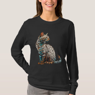Bengal-Katzenrasse Farbige Mutter Dame T-Shirt