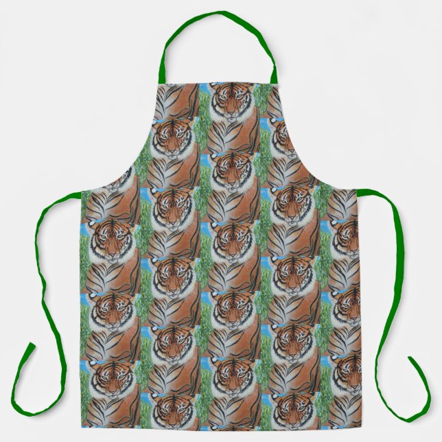 Bengal Tiger All-Over Print Apron Schürze (Vorderseite)