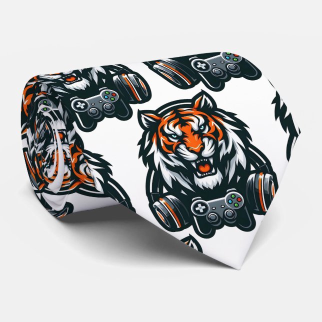 Bengal Tiger Gamer Krawatte (Gerollt)