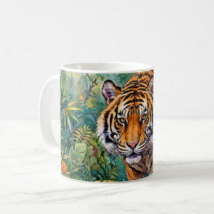Bengal-Tiger Lebendiger Bambus-Dschungel Kaffeetasse