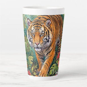 Bengal-Tiger Lebendiger Bambus-Dschungel Milchtasse