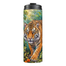 Bengal-Tiger Lebendiger Bambus-Dschungel