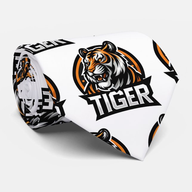Bengal Tiger Neck Tie Krawatte (Gerollt)