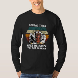 Bengal Tiger Retro Macht Mich Glücklich Wildlife A T-Shirt