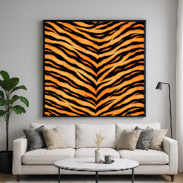 Bengal-Tiger-Tiermuster Poster