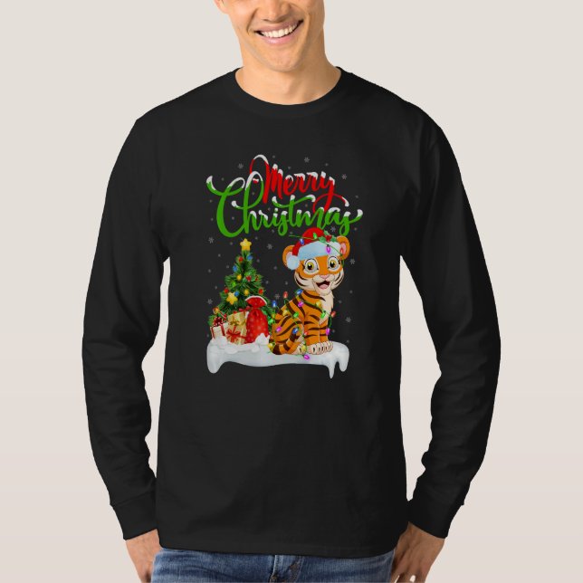 Bengal Tiger  Xmas Decorations Bengal Tiger Christ T-Shirt (Vorderseite)