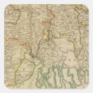 Bengalisch, Bahar &c Süd Quadratischer Aufkleber