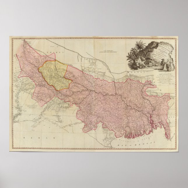 Bengalisch, Bahar, Oudes, Allahabad Poster (Vorne)