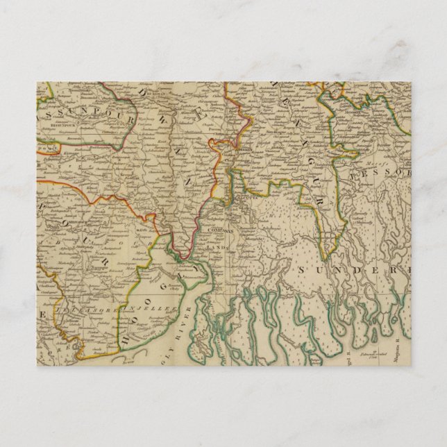 Bengalisch, Bahar und Süden Postkarte (Vorderseite)