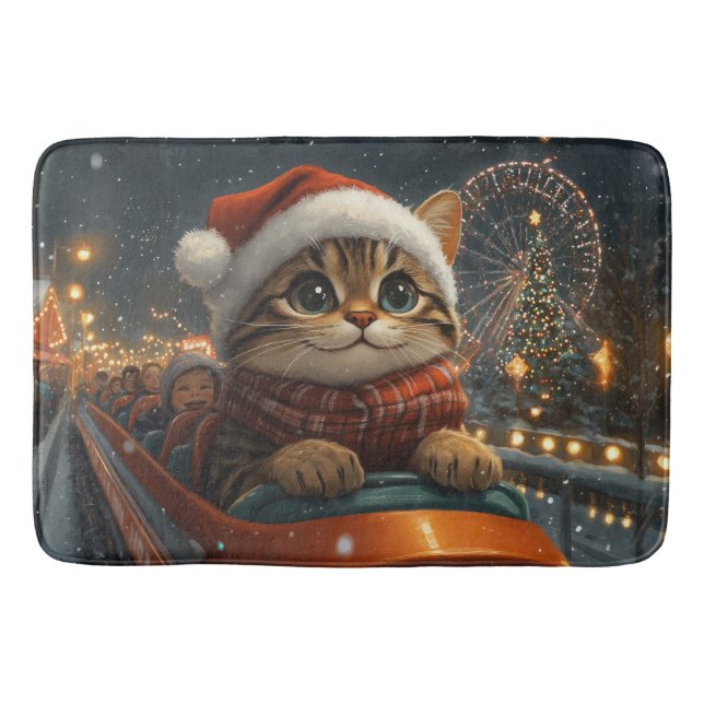 Bengalisch Cat Roller Untersetzer Weihnachten Badematte (Vorderseite)