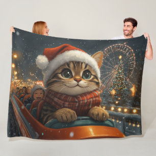 Bengalisch Cat Roller Untersetzer Weihnachten Fleecedecke