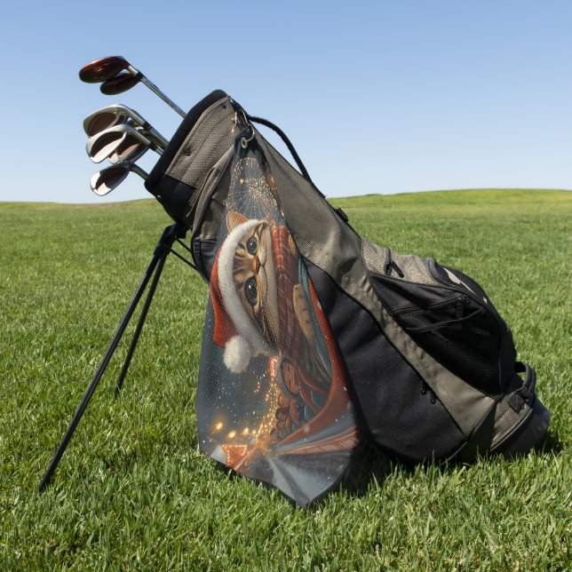 Bengalisch Cat Roller Untersetzer Weihnachten Golfhandtuch (Gras)